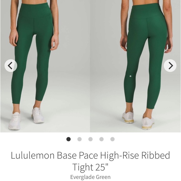 Lululemon Base Pace High-Rise Ribbed Tight 25"
Everglade Green 2021 Style W5EAPS - Picture 1 of 7